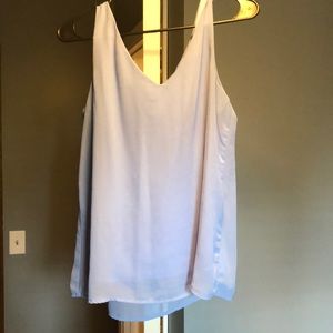 Periwinkle blouse with cross back